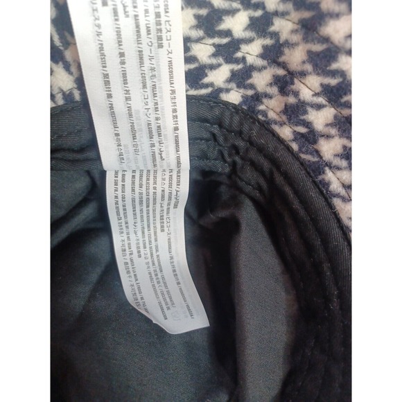 HOLLISTER Women’s Black/White Plaid/Checkered BUCKET HAT ONE SIZE - Picture 9 of 12